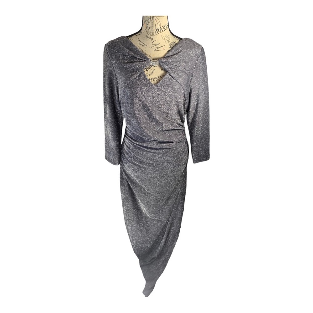 Blu Sage Lurex Formal Dress